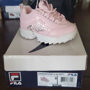 Infant Girl's Fila Disruptor II Script